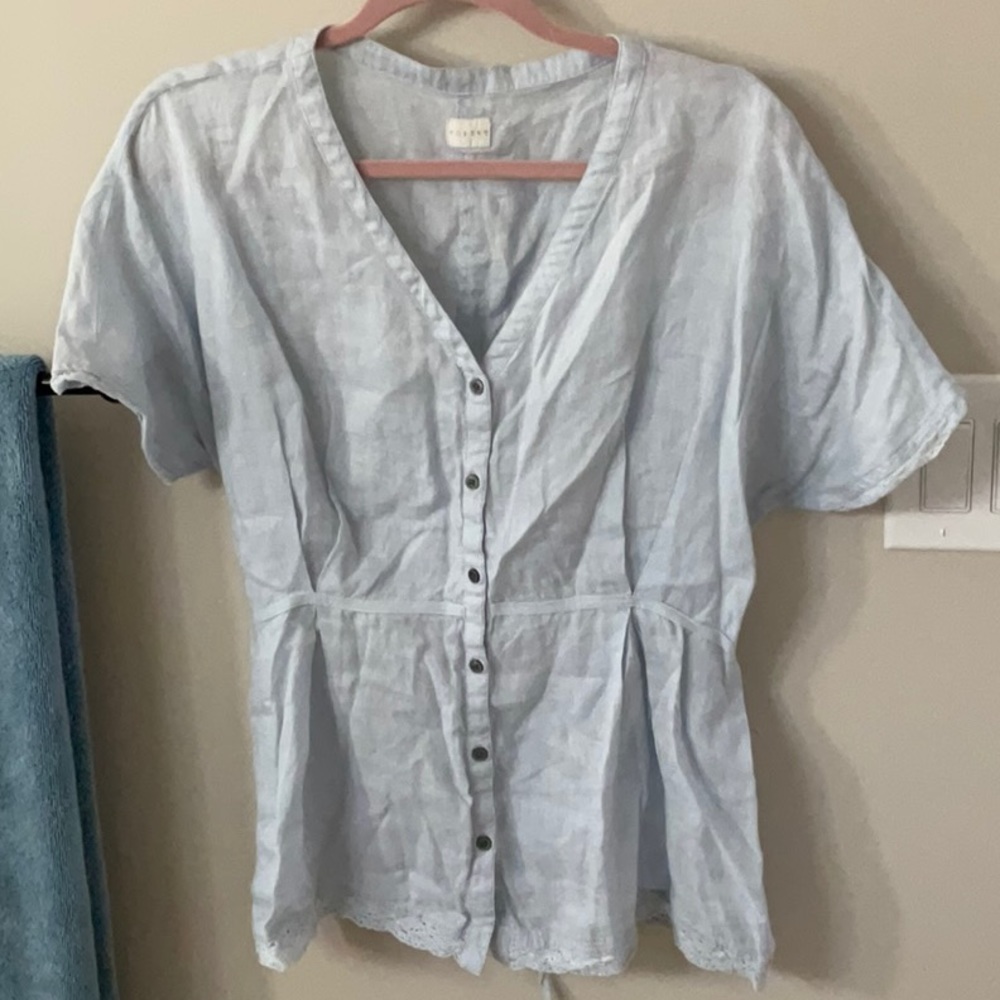 Poetry 100% Linen blouse